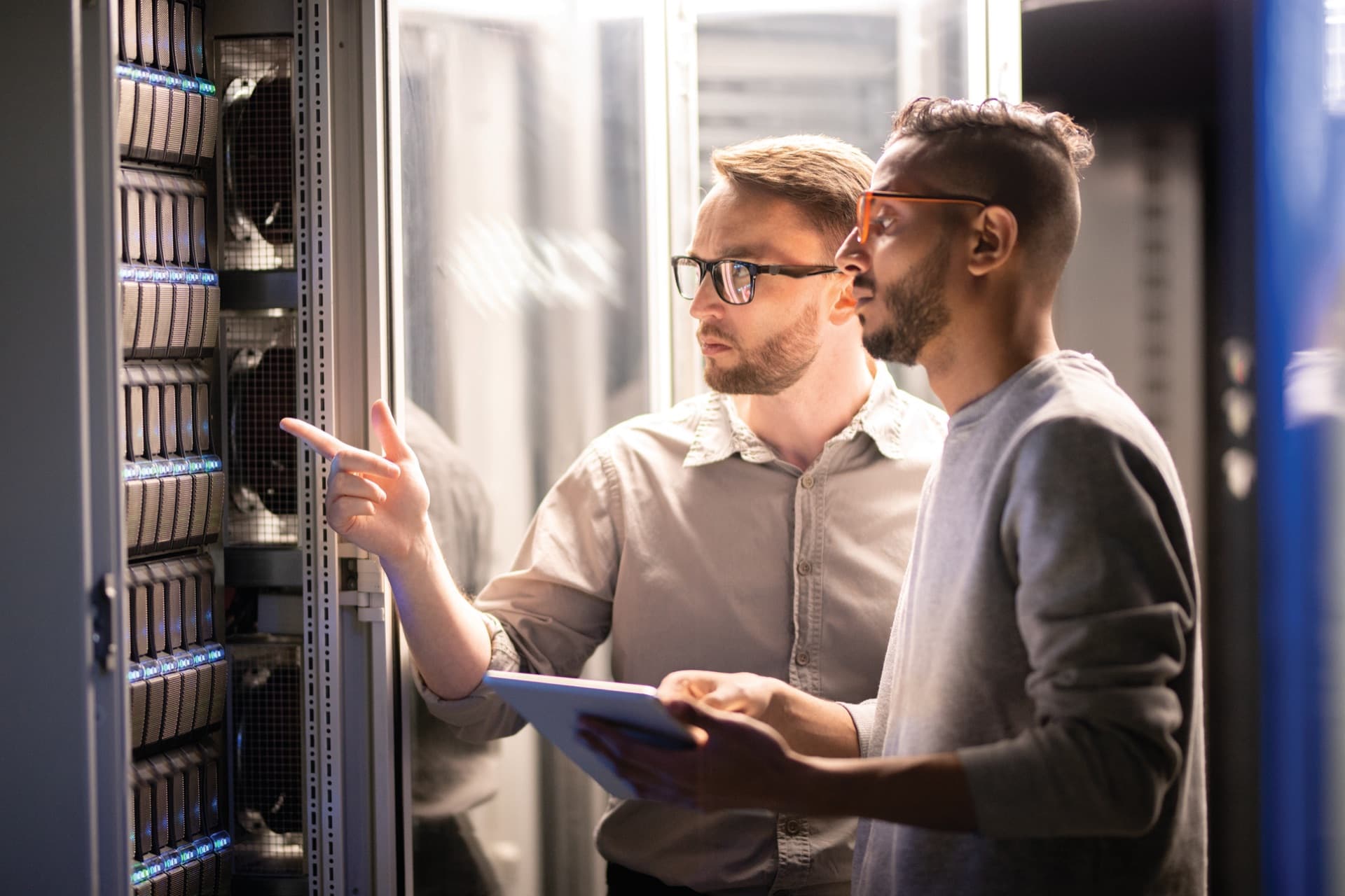 Digit technicians managing Omni Accounts hosting infrastructure